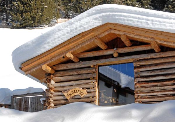 Sauna Blockhütte Davos Monstein